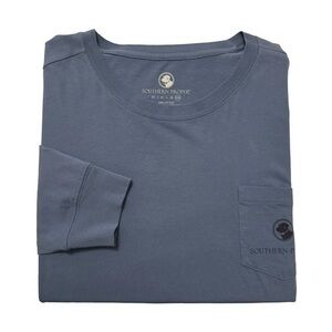 NWOT Southern Proper Blue Shadow Fish Or Cut Bait Long Sleeve Tee